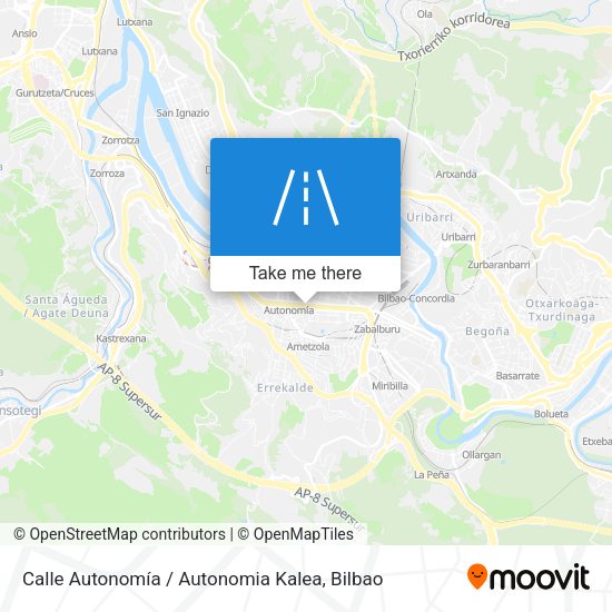 Calle Autonomía / Autonomia Kalea map