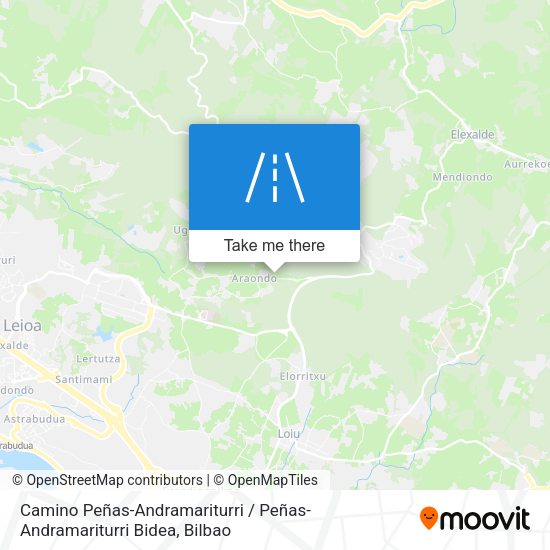 Camino Peñas-Andramariturri / Peñas-Andramariturri Bidea map