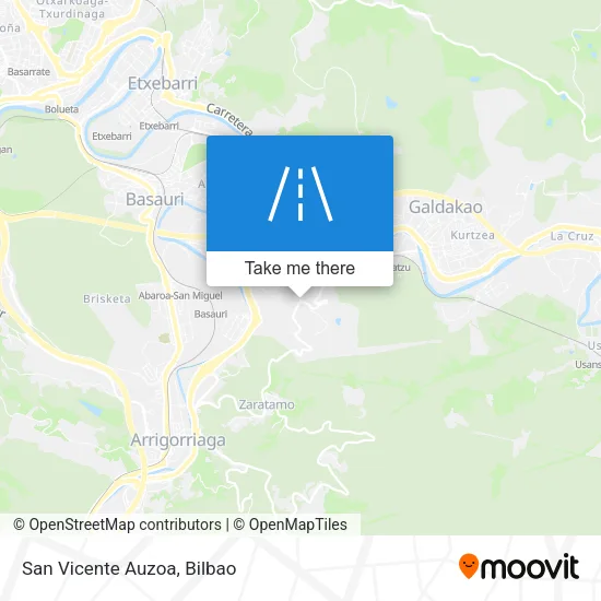 San Vicente Auzoa map