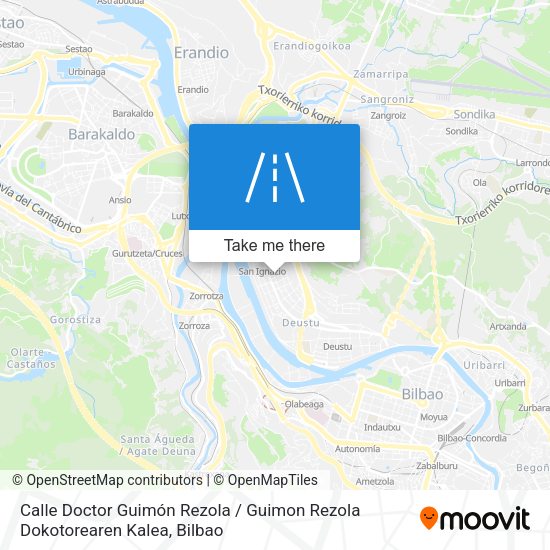 Calle Doctor Guimón Rezola / Guimon Rezola Dokotorearen Kalea map