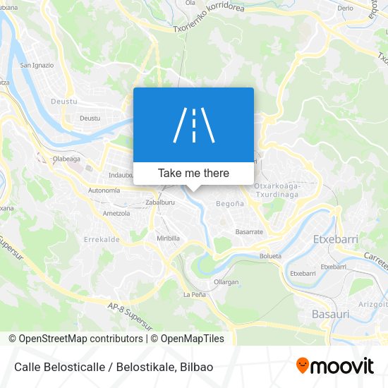 Calle Belosticalle / Belostikale map