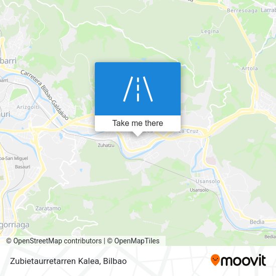 Zubietaurretarren Kalea map