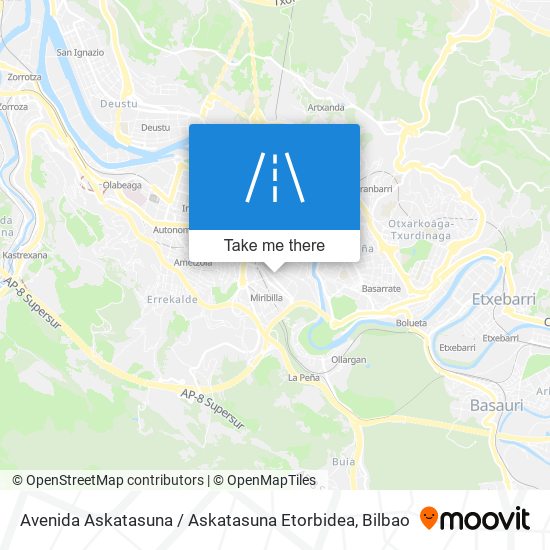 mapa Avenida Askatasuna / Askatasuna Etorbidea