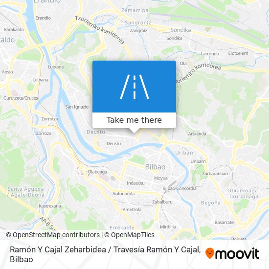 Ramón Y Cajal Zeharbidea / Travesía Ramón Y Cajal map