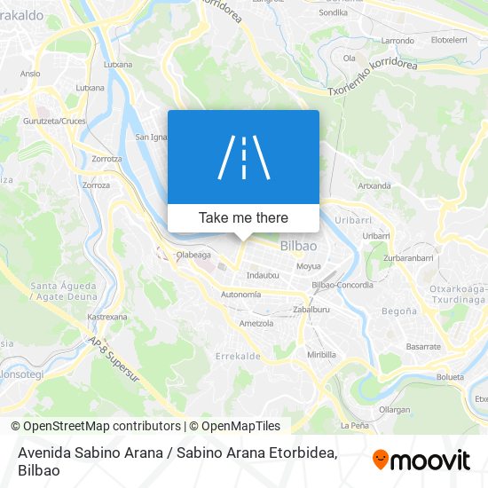 Avenida Sabino Arana / Sabino Arana Etorbidea map