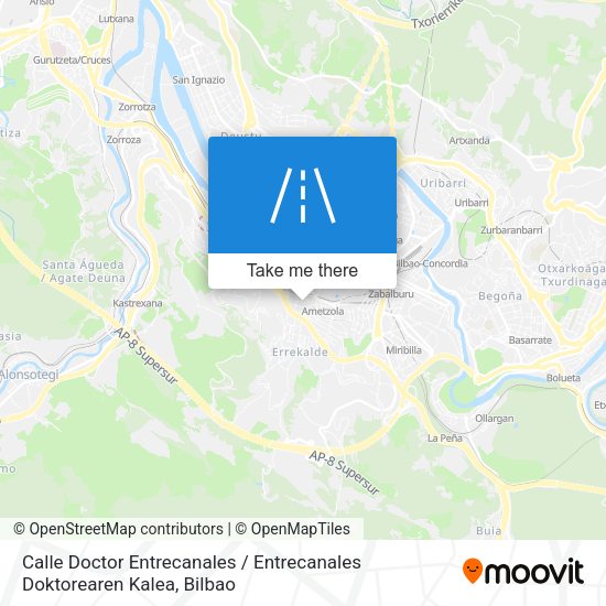 Calle Doctor Entrecanales / Entrecanales Doktorearen Kalea map