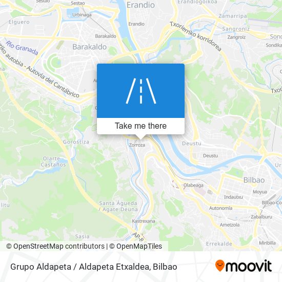 mapa Grupo Aldapeta / Aldapeta Etxaldea