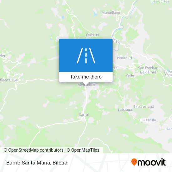 Barrio Santa María map