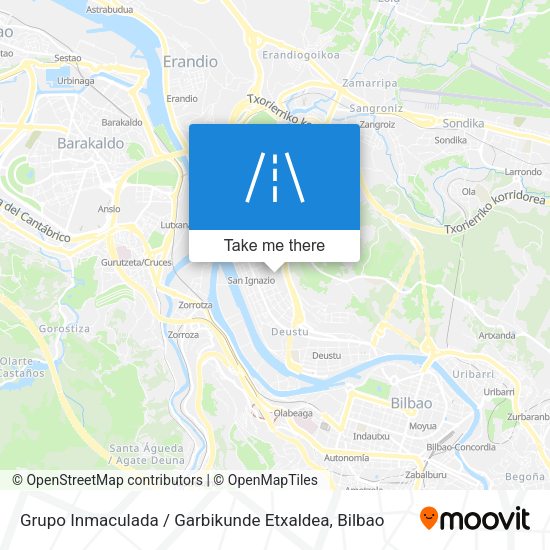 Grupo Inmaculada / Garbikunde Etxaldea map