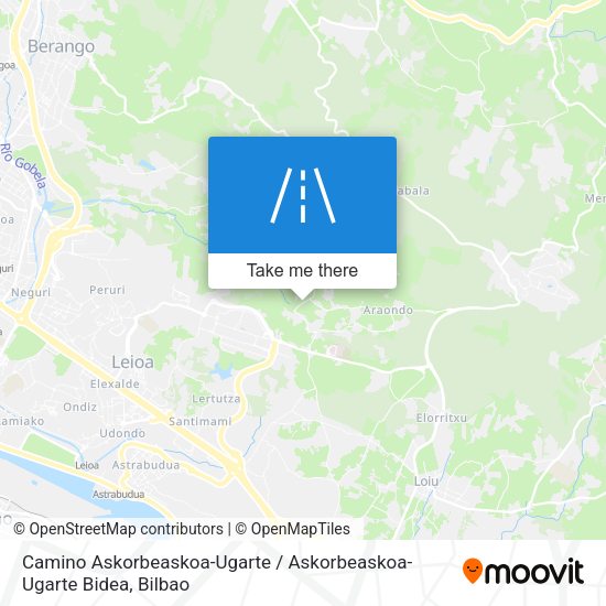 Camino Askorbeaskoa-Ugarte / Askorbeaskoa-Ugarte Bidea map