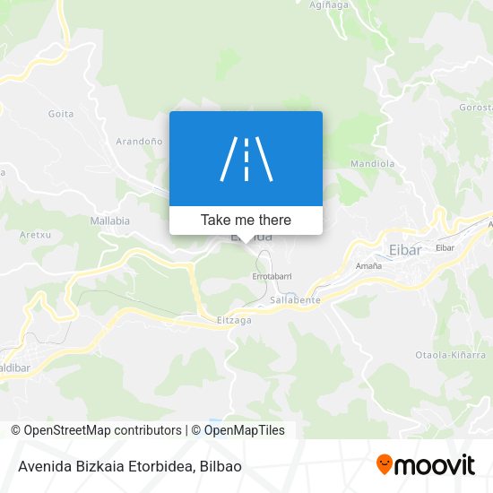 Avenida Bizkaia Etorbidea map