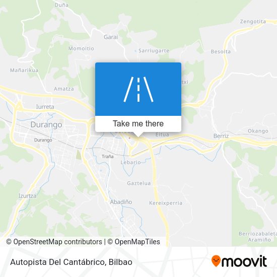 Autopista Del Cantábrico map