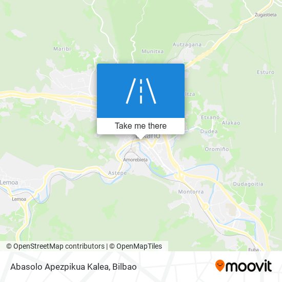 mapa Abasolo Apezpikua Kalea