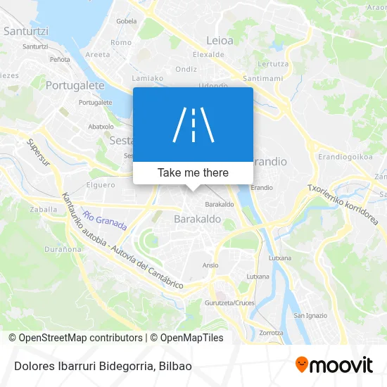 Dolores Ibarruri Bidegorria map