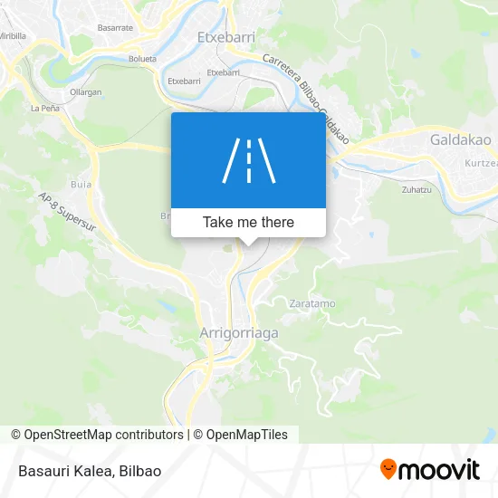 Basauri Kalea map