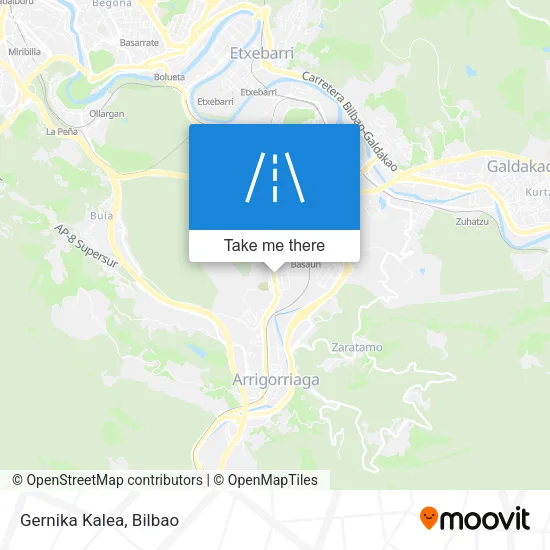 Gernika Kalea map
