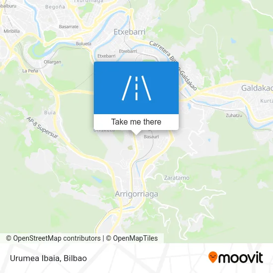 Urumea Ibaia map