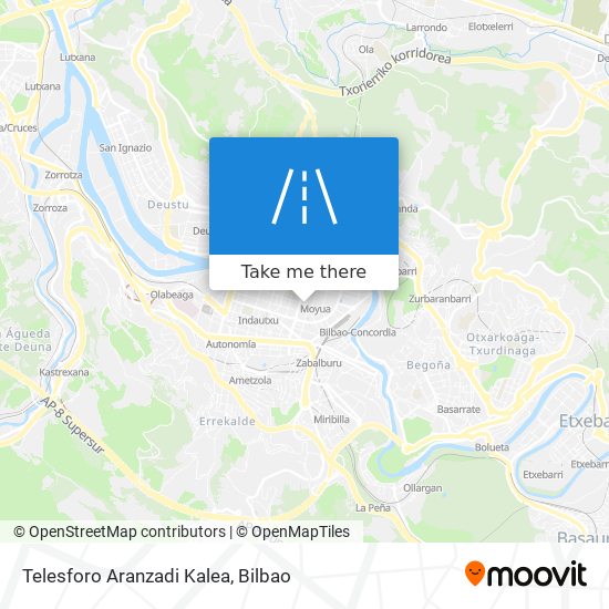 mapa Telesforo Aranzadi Kalea