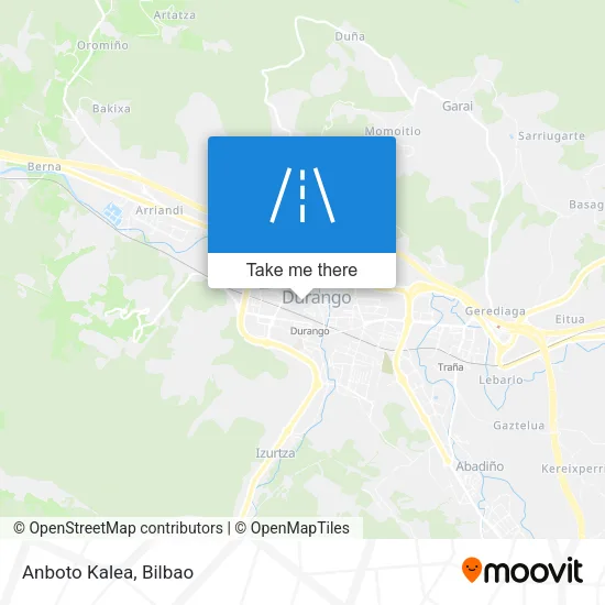 mapa Anboto Kalea