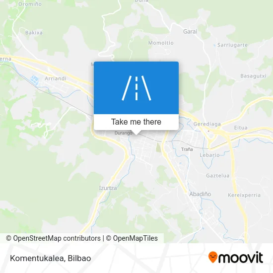 mapa Komentukalea
