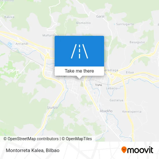 Montorreta Kalea map