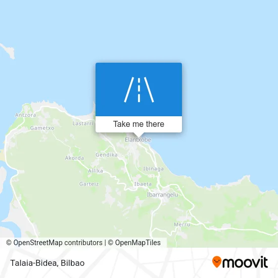 Talaia-Bidea map
