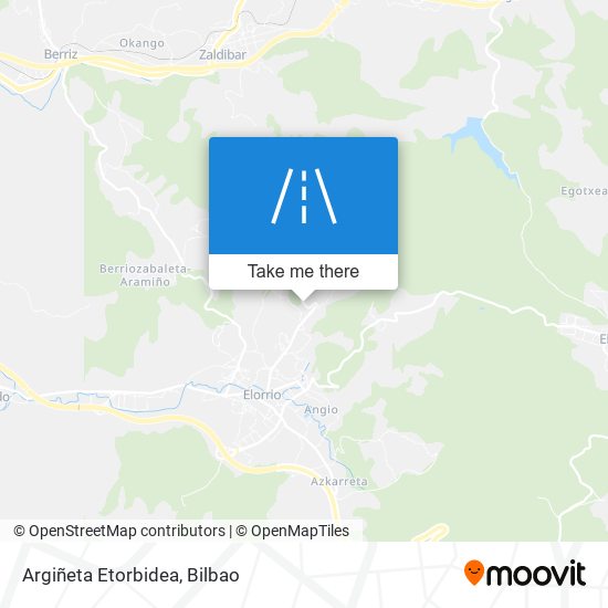 Argiñeta Etorbidea map