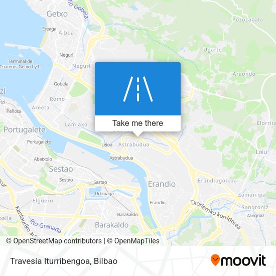 Travesía Iturribengoa map