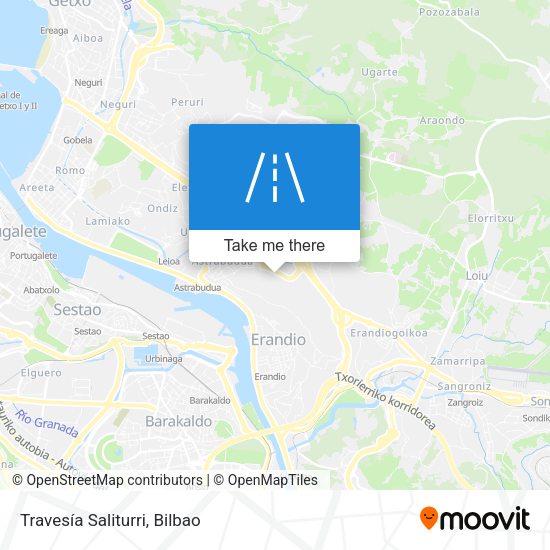 Travesía Saliturri map