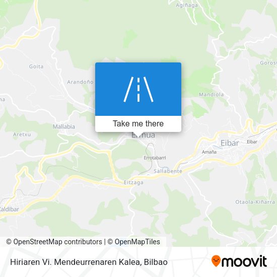 Hiriaren Vi. Mendeurrenaren Kalea map