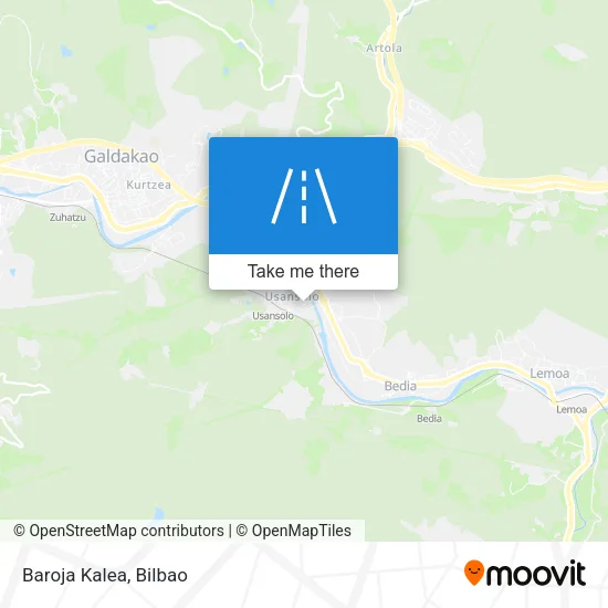 Baroja Kalea map