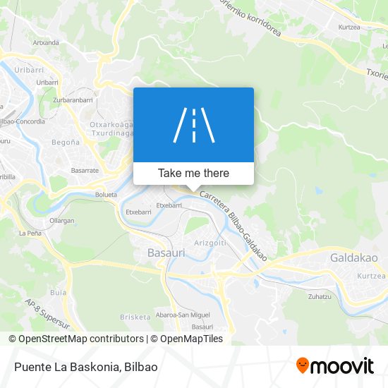 mapa Puente La Baskonia