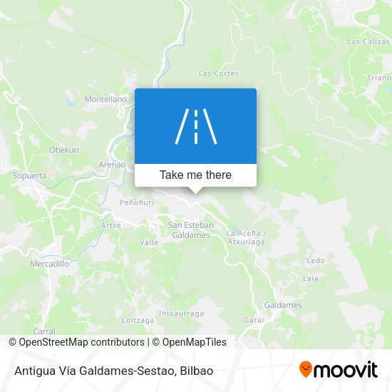 Antigua Vía Galdames-Sestao map
