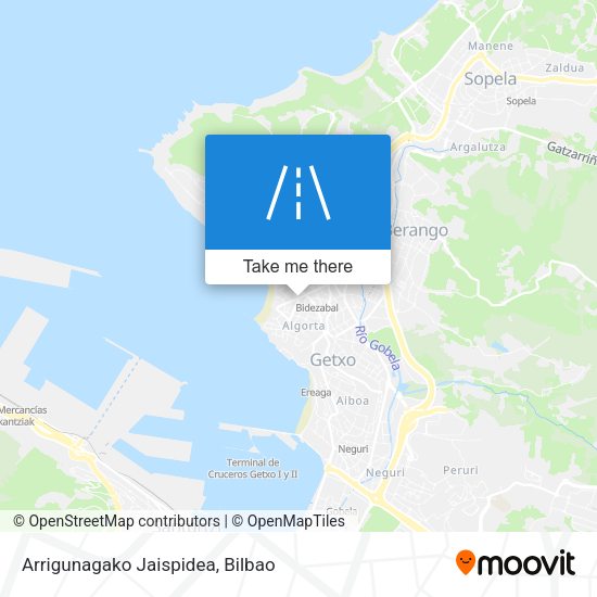 Arrigunagako Jaispidea map