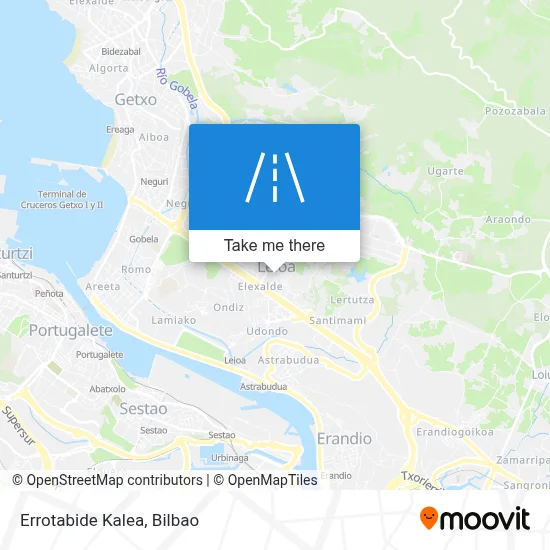 Errotabide Kalea map