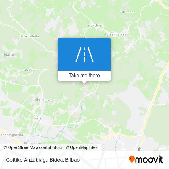 Goitiko Anzubiaga Bidea map