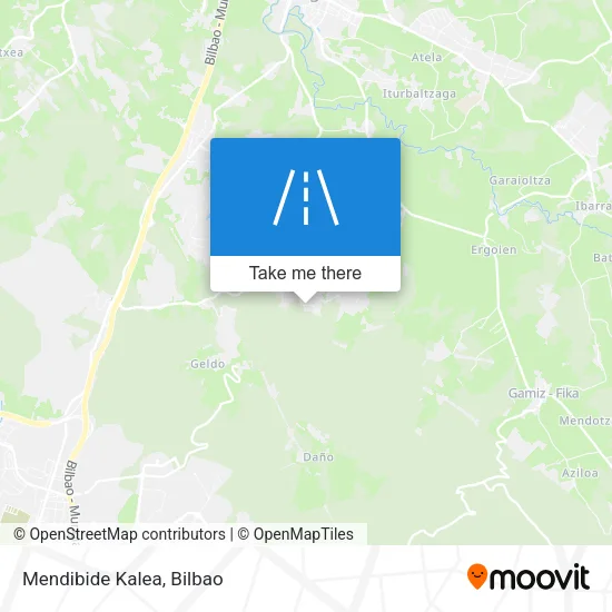 Mendibide Kalea map