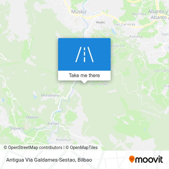 Antigua Vía Galdames-Sestao map