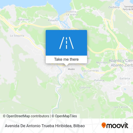 Avenida De Antonio Trueba Hiribidea map
