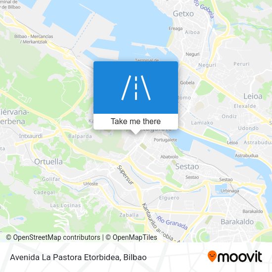 Avenida La Pastora Etorbidea map