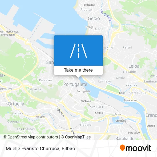 Muelle Evaristo Churruca map