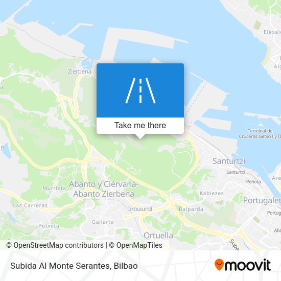Subida Al Monte Serantes map