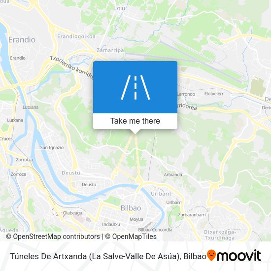 Túneles De Artxanda (La Salve-Valle De Asúa) map