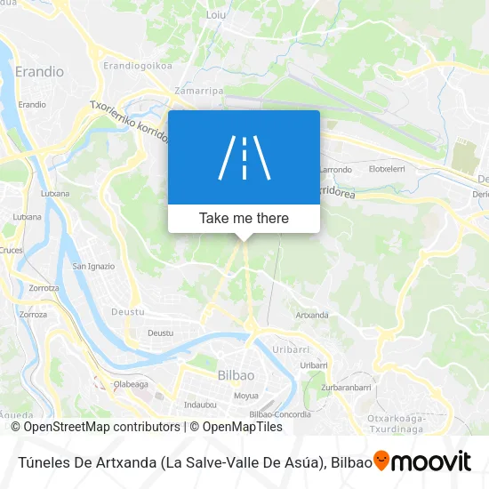 Túneles De Artxanda (La Salve-Valle De Asúa) map