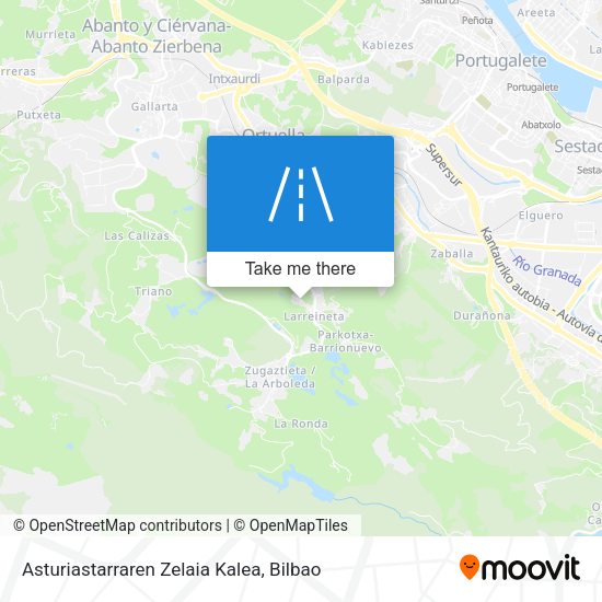 Asturiastarraren Zelaia Kalea map