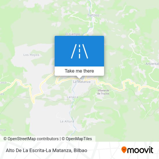 Alto De La Escrita-La Matanza map
