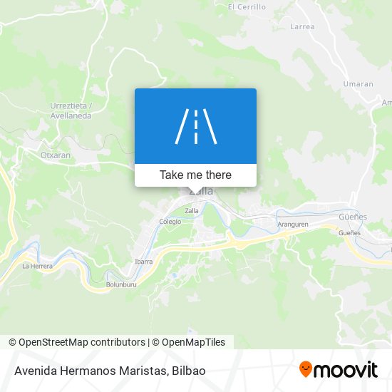 mapa Avenida Hermanos Maristas