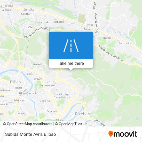 Subida Monte Avril map