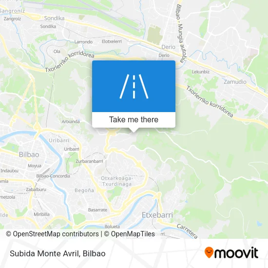 Subida Monte Avril map