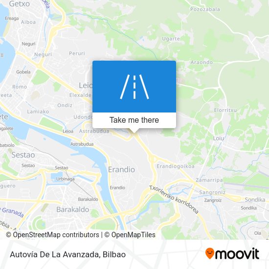 Autovía De La Avanzada map